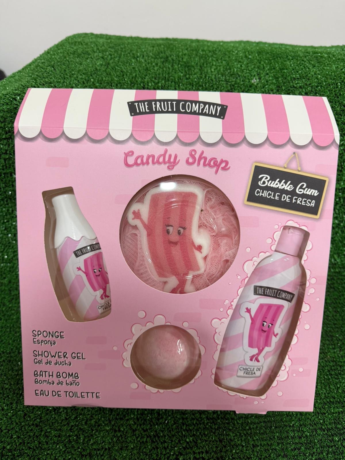 Set de baño chicle de fresa fruit company